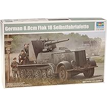 Amazon.com: Trumpeter 1/35 SdKfz 8 Halftrack with 8.8 cm
